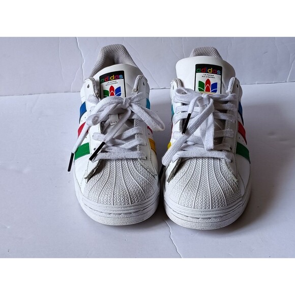 Adidas Superstar Colorful Trefoil Men\'s Size 7 Cloud White 2020 FU9521 main image 6